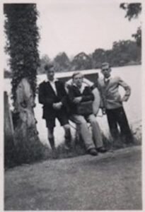 Jerry with friends in Kelvedon